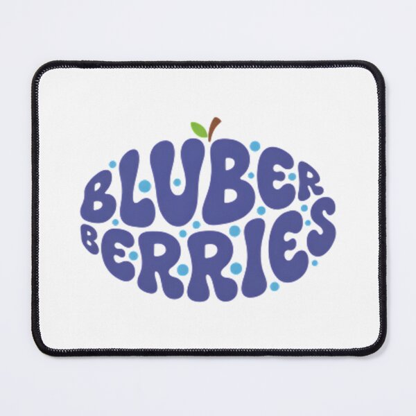 Item preview, Blueberries Retro Groovy Typography - Blue Berry Fruit Type Collage designed and sold by CELESTIAL©️.
