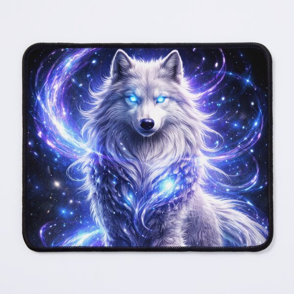 Item preview, Cosmic Spirit Wolf – Mystical Fantasy Guardian designed and sold by DrakariArt.