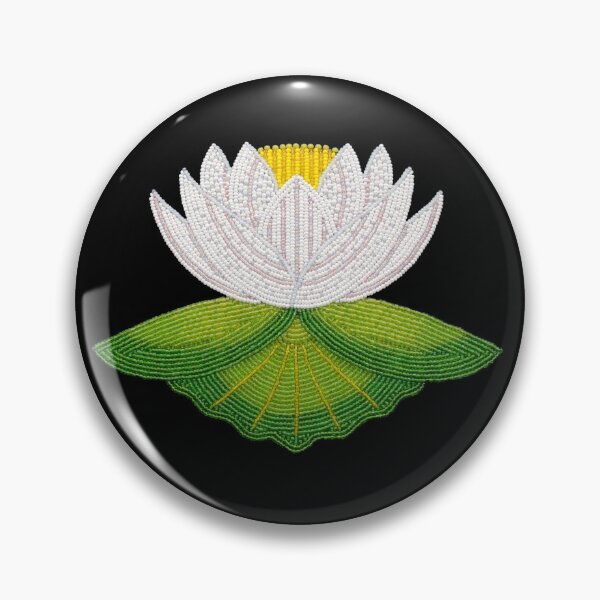 Item preview, Waterlily beadwork image  designed and sold by JLeighGokey.
