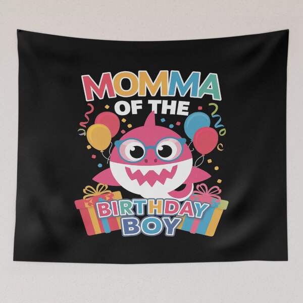 Item preview, Momma of the Birthday Boy Family Matching Party Shark 9  designed and sold by FadeOfThrone.