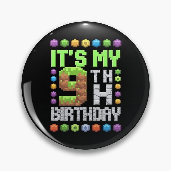 Item preview, Birthday Boy It's My 9th Birthday Video Game Pixel designed and sold by MarryIsMonth.