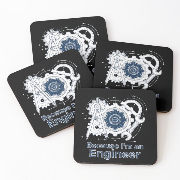 Item preview, Because I’m An Engineer Blueprint designed and sold by PixelHub1.