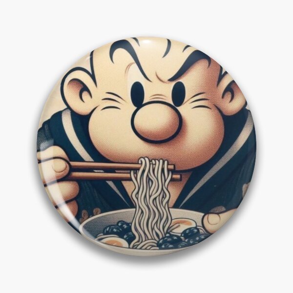 Item preview, SPINACH & STATIC: Popeye's Ramen Rumble in Ukiyo-Glitch Mode designed and sold by Print Fiction.