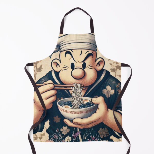 Item preview, SPINACH & STATIC: Popeye's Ramen Rumble in Ukiyo-Glitch Mode designed and sold by Print Fiction.