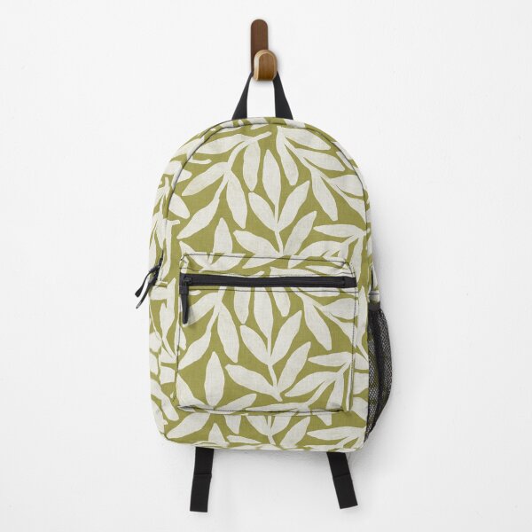 Item preview, Textured boho botanical branch silhouette - Olive green designed and sold by Illustrated by Nat.