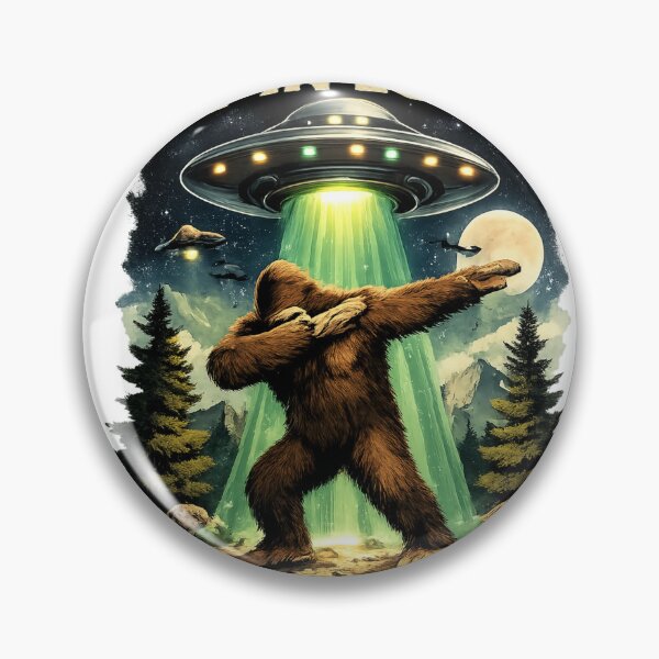 Item preview, Funny Bigfoot UFO Squatching Design designed and sold by Tender Flower Clothing.