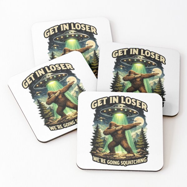 Item preview, Funny Bigfoot UFO Squatching Design designed and sold by Tender Flower Clothing.