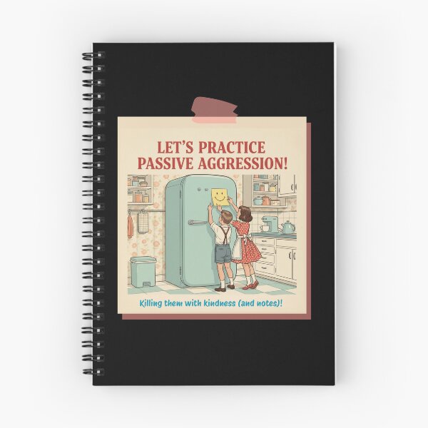 Item preview, Let's Practice Passive Aggression Retro Poster designed and sold by Vantage Print Co..