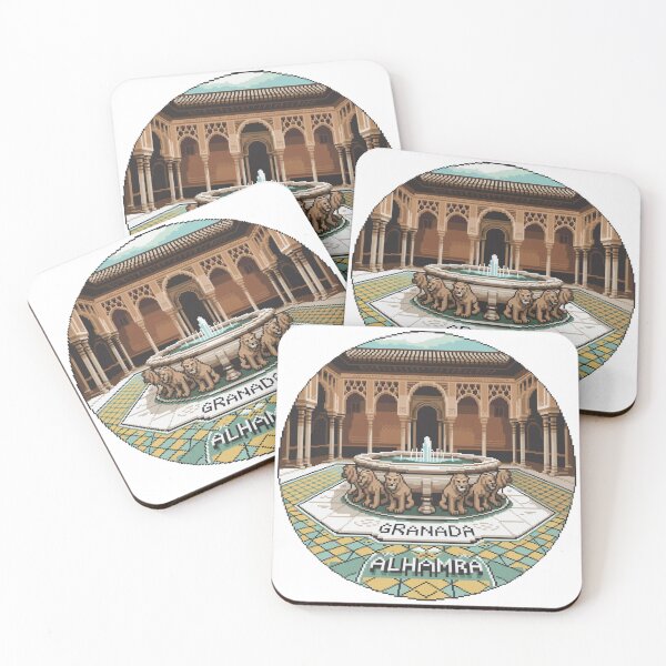 Item preview, Alhambra Granada Pixel Art - Retro 8-Bit Spain designed and sold by CircinusStore.