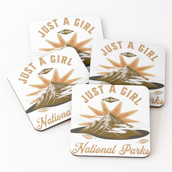 Item preview, Just A Girl Who Lov es National Parks Outdoor Hiking Gift for Women designed and sold by UniTeeCo.
