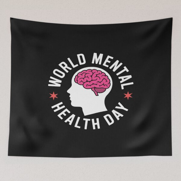 Item preview, World Mental Health Day Human Brain Mental Health Awareness designed and sold by Rackaam.