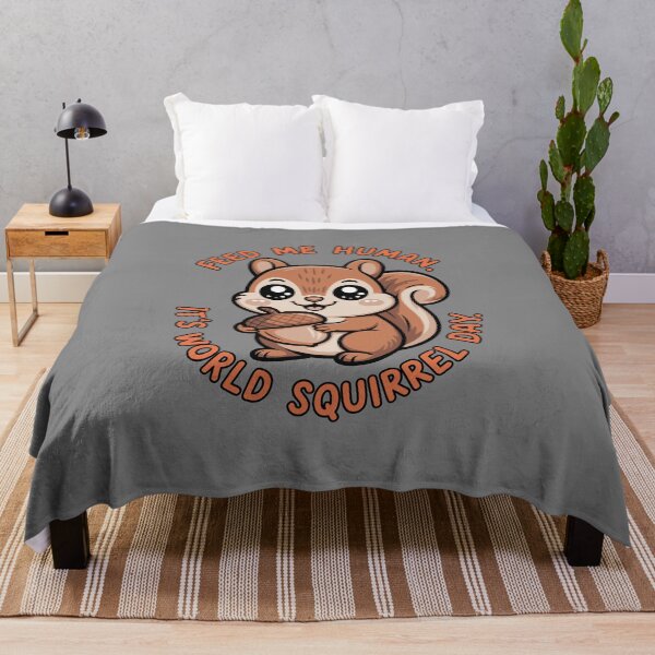 Item preview, Hungry Squirrel Cartoon – World Squirrel Day Humor designed and sold by FatCatCD.