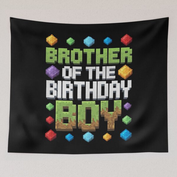 Item preview, Brother Of The Birthday Boy Game Pixel Number  designed and sold by MarryIsMonth.