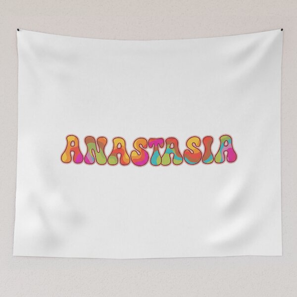 Item preview, ❤️ Anastasia Personalized Name Wavy Retro Shirt, Coffee Mug, Sticker Gift designed and sold by HelixPedia.