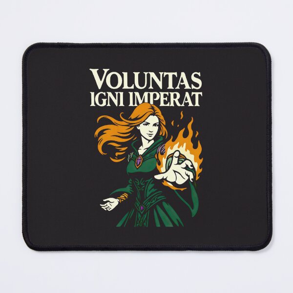 Item preview, Voluntas Igni Imperat Fire Sorceress Fantasy Art designed and sold by SplashTastic.