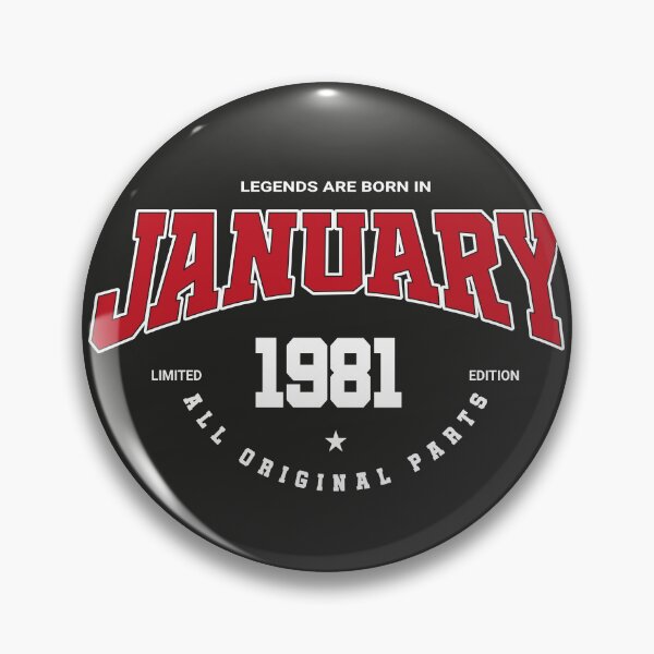 Item preview, January legends 1981 designed and sold by HB Shirts.