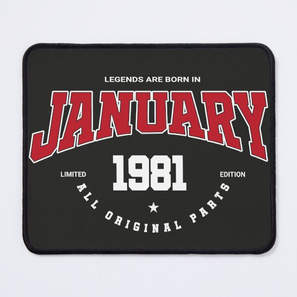 Item preview, January legends 1981 designed and sold by HB Shirts.
