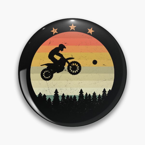 Item preview, Vintage Motocross Dirt Bike Jump Silhouette – Extreme Off-Road Adventure Art designed and sold by GetGoodFit.
