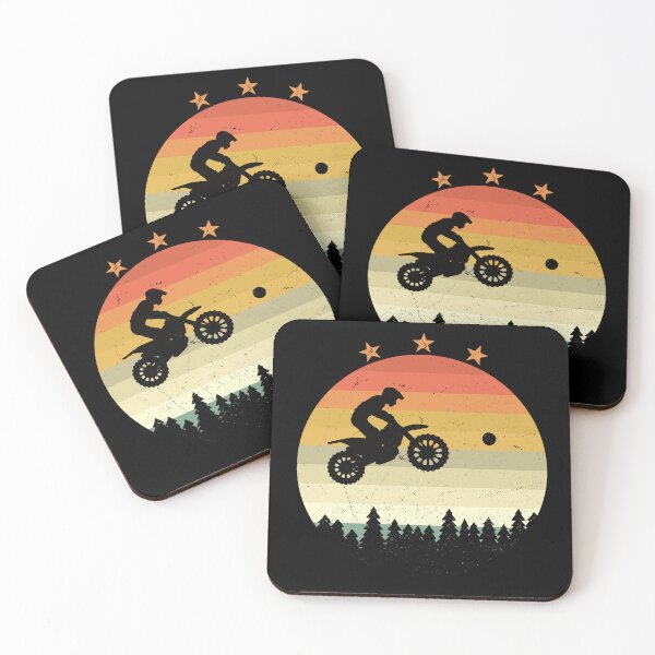 Item preview, Vintage Motocross Dirt Bike Jump Silhouette – Extreme Off-Road Adventure Art designed and sold by GetGoodFit.