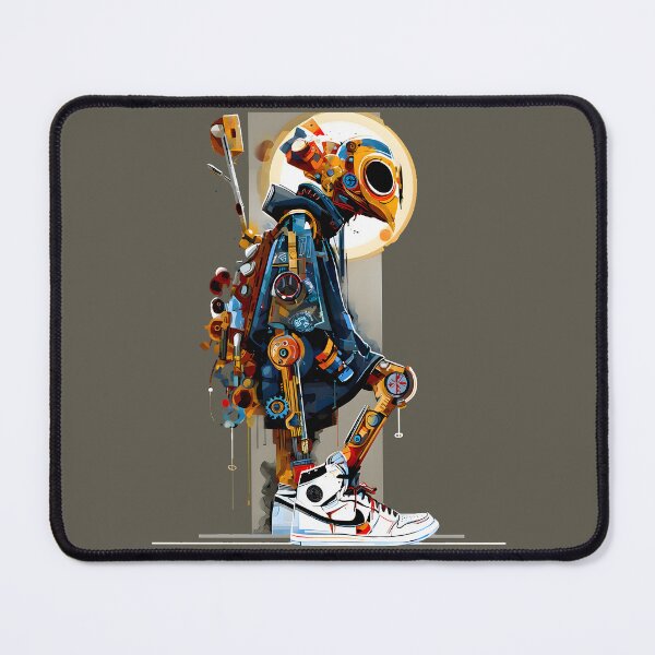 Item preview, Retropunk Cybernetic Urban Droid Art designed and sold by AbcDigs Studio.