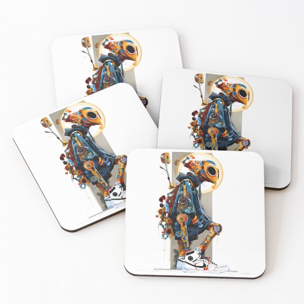 Item preview, Retropunk Cybernetic Urban Droid Art designed and sold by AbcDigs Studio.