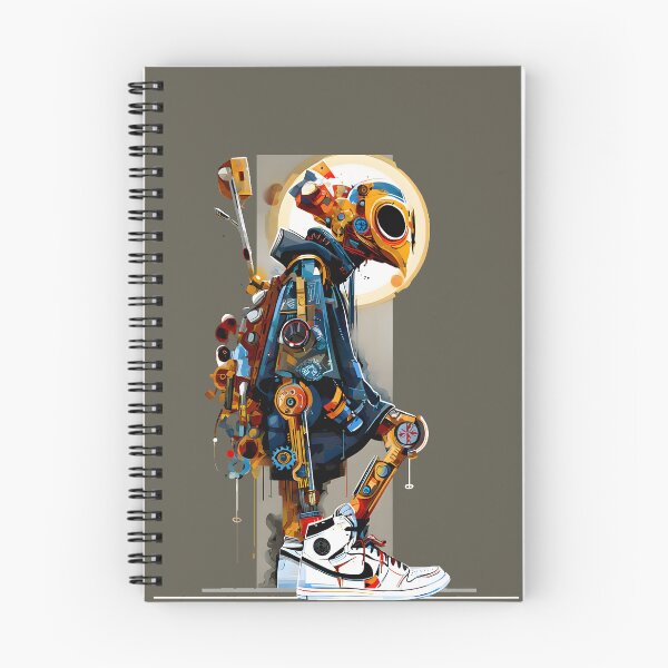 Item preview, Retropunk Cybernetic Urban Droid Art designed and sold by AbcDigs Studio.