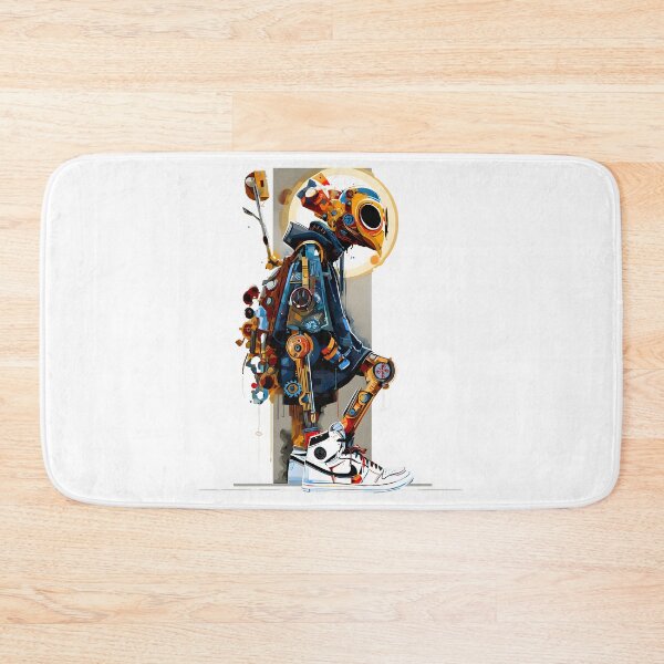 Item preview, Retropunk Cybernetic Urban Droid Art designed and sold by AbcDigs Studio.