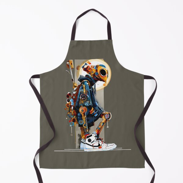 Item preview, Retropunk Cybernetic Urban Droid Art designed and sold by AbcDigs Studio.