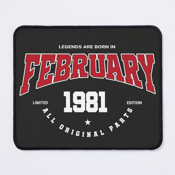 Item preview, February legends 1981 designed and sold by HB Shirts.
