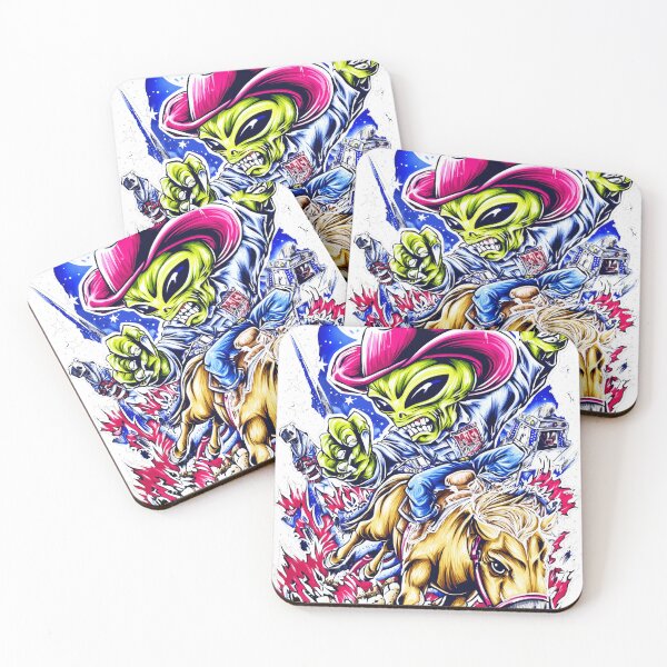 Item preview, ALIEN RIDING BUCKING BRONCO designed and sold by MWFDesign.