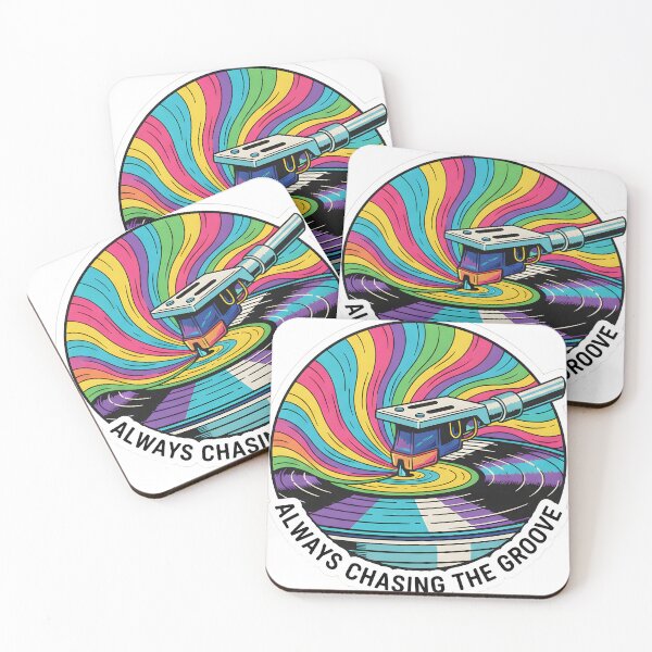 Item preview, Psychedelic Vinyl Record Sticker with Turntable Needle designed and sold by homydesign.