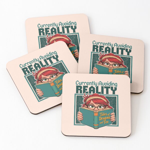 Item preview, Fantasy Book Reader Currently Avoiding Reality designed and sold by TheJollyDoodle.
