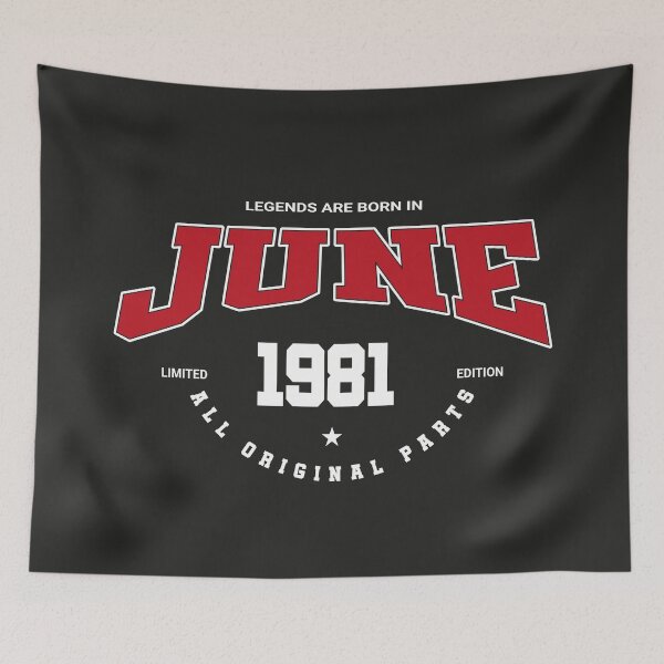 Item preview, June legends 1981 designed and sold by HB Shirts.