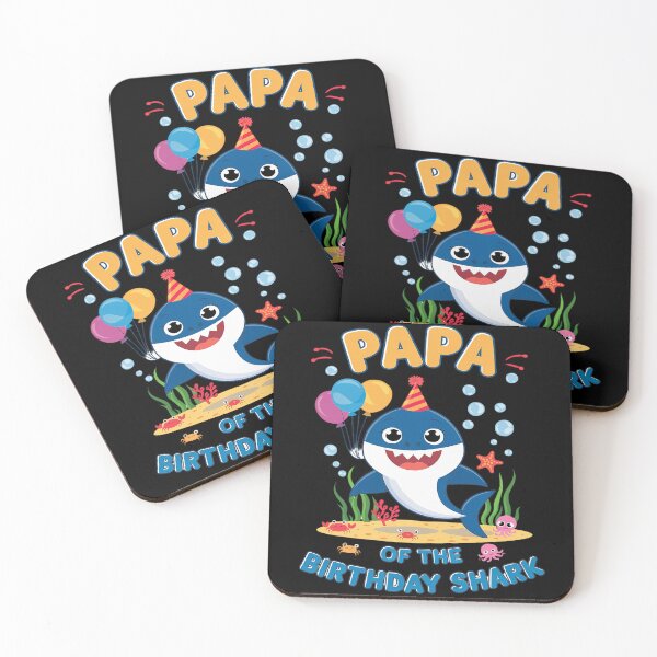 Item preview, Papa Birthday Kids Shark Daddy Party Matching Family  designed and sold by FadeOfThrone.
