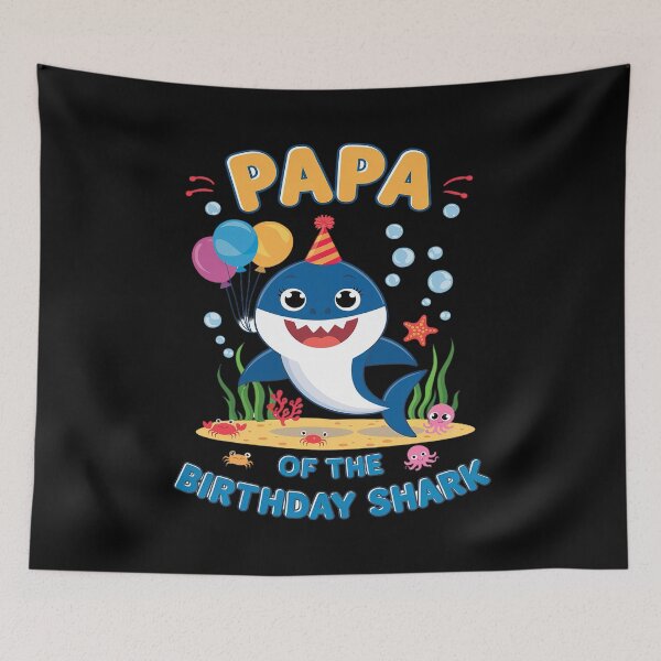 Item preview, Papa Birthday Kids Shark Daddy Party Matching Family  designed and sold by FadeOfThrone.
