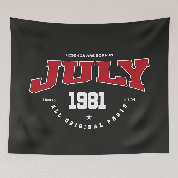 Item preview, July legends 1981 designed and sold by HB Shirts.