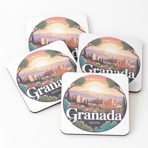 Item preview, Granada Spain Vintage - Retro Alhambra Landscape designed and sold by CircinusStore.