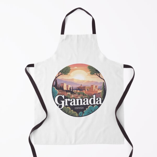 Item preview, Granada Spain Vintage - Retro Alhambra Landscape designed and sold by CircinusStore.