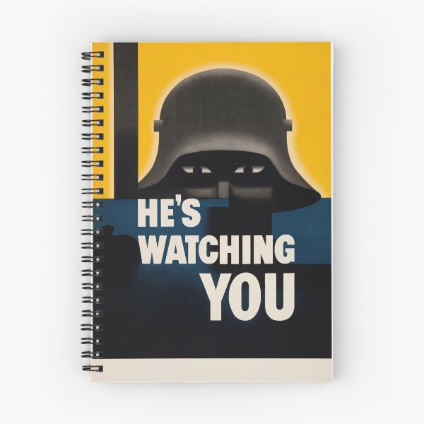 Item preview, Silhouetted Soldier Helmet Staring Eyes Advertisement Poster : Bold Wartime Illustration designed and sold by artofuniverse.