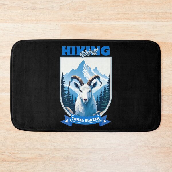 Item preview, Hiking Spirit Trail Blazer Mountain Goat Emblem designed and sold by Fikuall.
