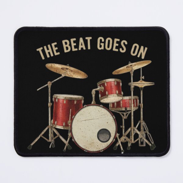 Item preview, Vintage Style Drummer Graphic - The Beat Goes On designed and sold by Rhythm Thru Art .