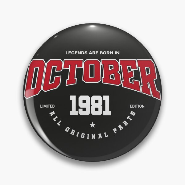 Item preview, October legends 1981 designed and sold by HB Shirts.