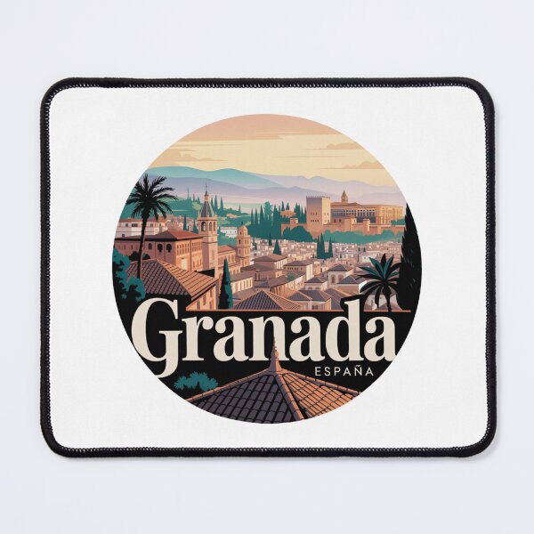 Item preview, Granada Spain Vintage Poster - Retro Alhambra & Albaicin View designed and sold by CircinusStore.