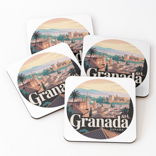 Item preview, Granada Spain Vintage Poster - Retro Alhambra & Albaicin View designed and sold by CircinusStore.