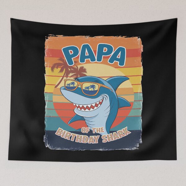 Item preview, Papa of the Shark Birthday Matching Family 12  designed and sold by FadeOfThrone.