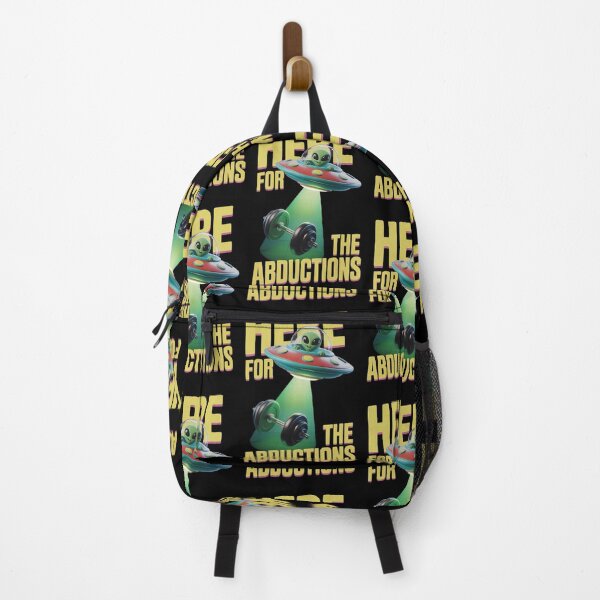 Item preview, Here For The Abductions - Funny 3D Alien Gym Workout designed and sold by Planet Sarcasm.