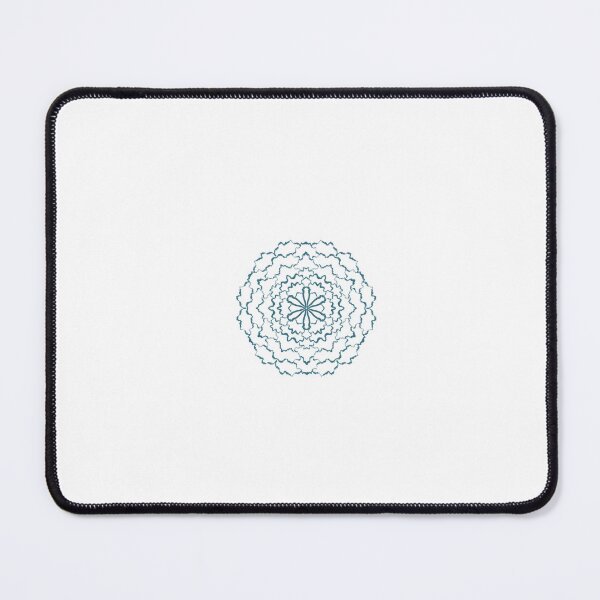 Item preview, Blue floral motif pattern designed and sold by Whimsical-fairy.