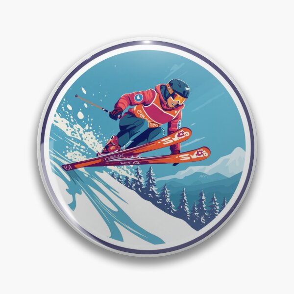Item preview, Winter Sports Games Ski Jumping Competition Sticker designed and sold by colorleafz.