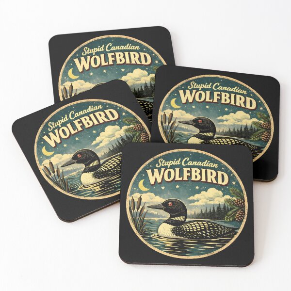 Item preview, Stupid Canadian Wolf Bird Funny Loon Bird Watching Lover designed and sold by gear-posters.