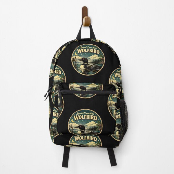 Item preview, Stupid Canadian Wolf Bird Funny Loon Bird Watching Lover designed and sold by gear-posters.